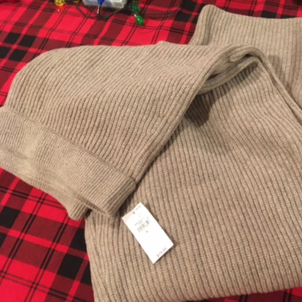 CashSoft Shaker-Stitch Sweater Pants, Large. Color: Medium Cool Brown